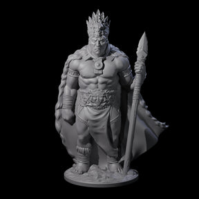 Ancient King Human Chieftain Miniature for Dungeons and Dragons, Pathfinder or other TTRPGs