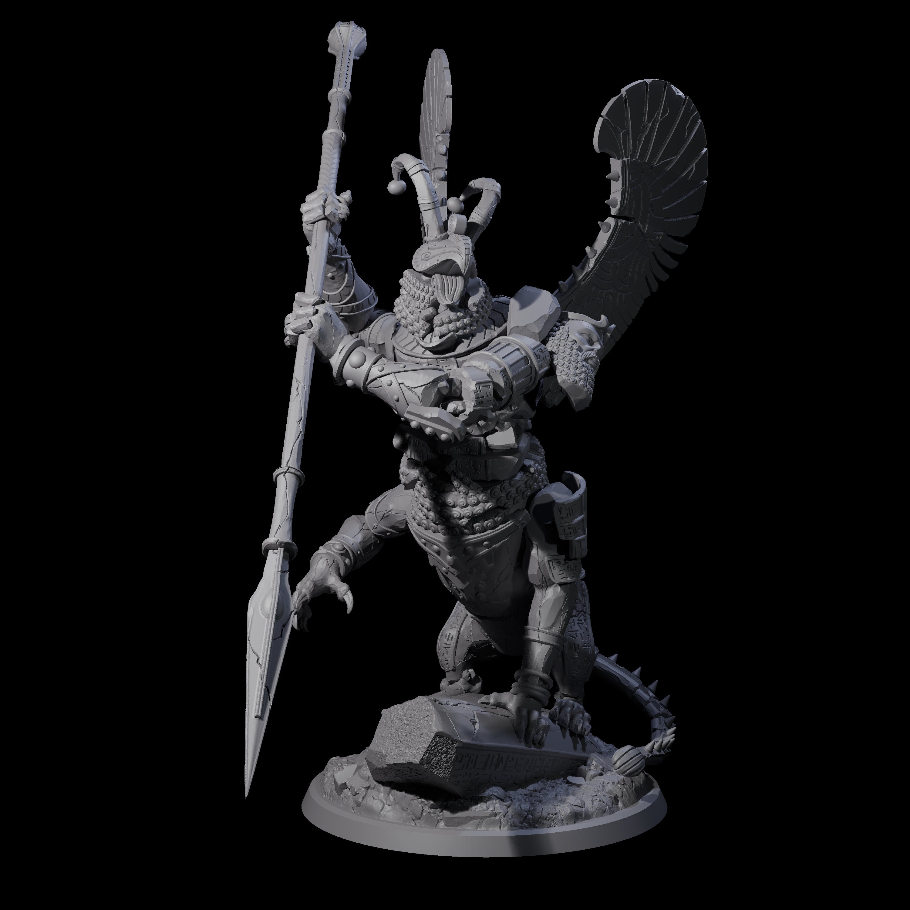 Ancient Stone Golem Guardian Miniature for Dungeons and Dragons, Pathfinder or other TTRPGs