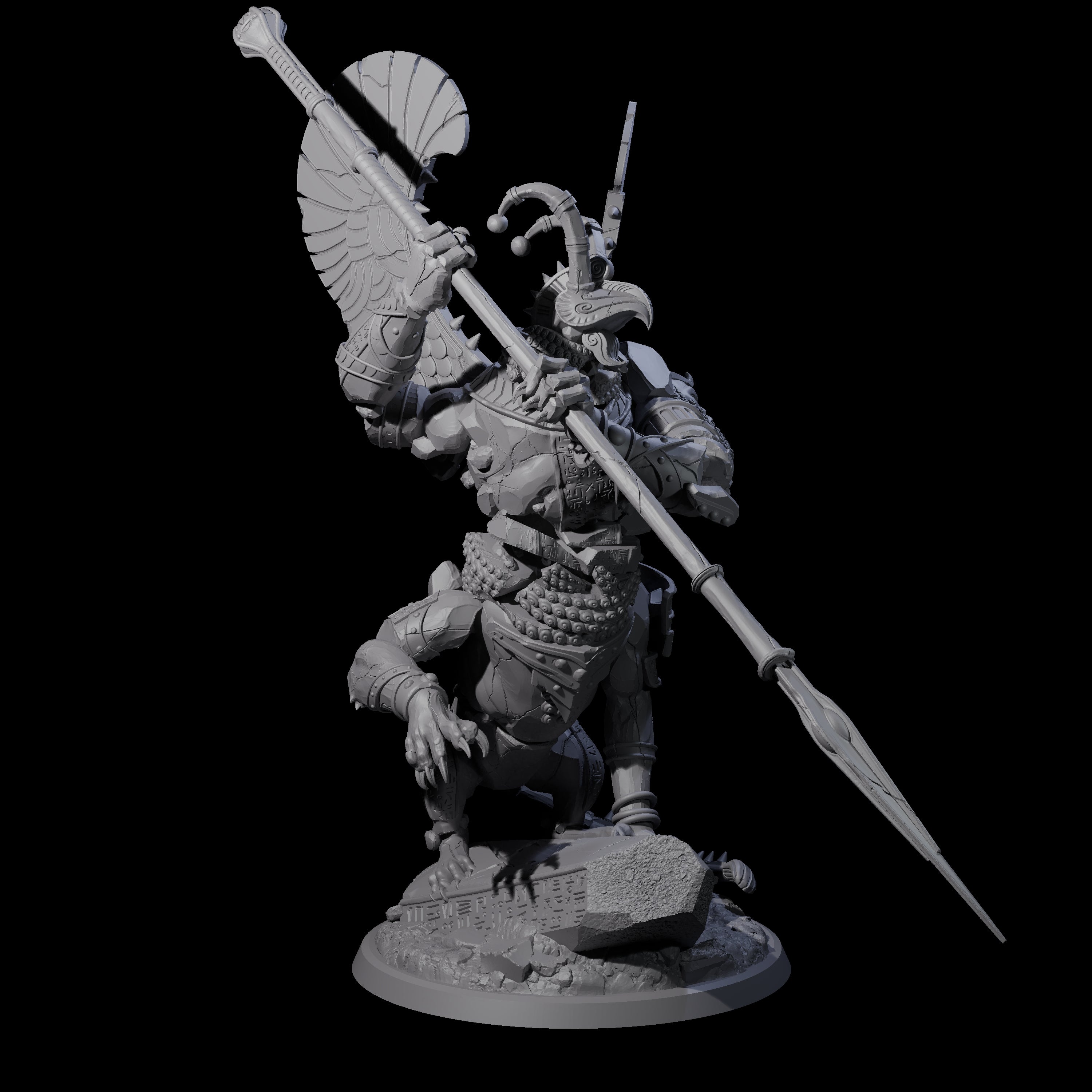Ancient Stone Golem Guardian Miniature for Dungeons and Dragons, Pathfinder or other TTRPGs