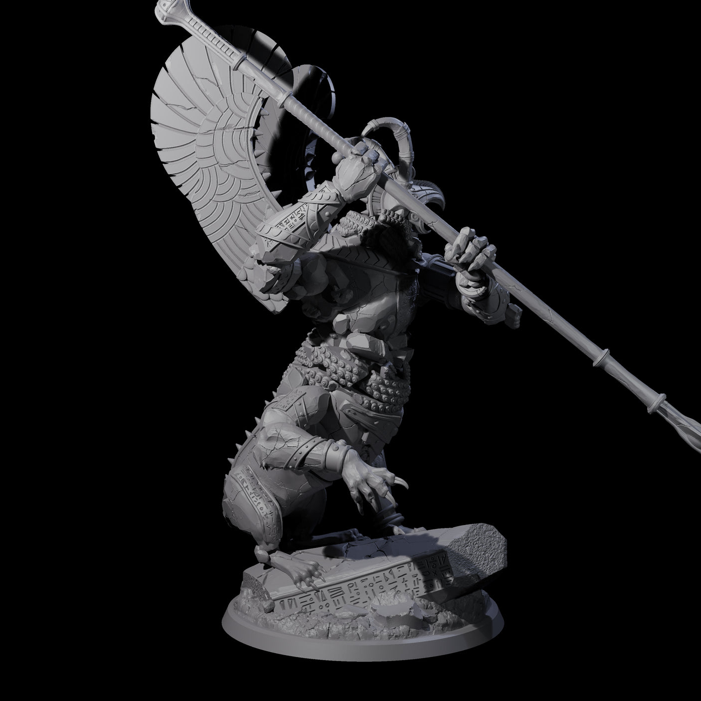 Ancient Stone Golem Guardian Miniature for Dungeons and Dragons, Pathfinder or other TTRPGs