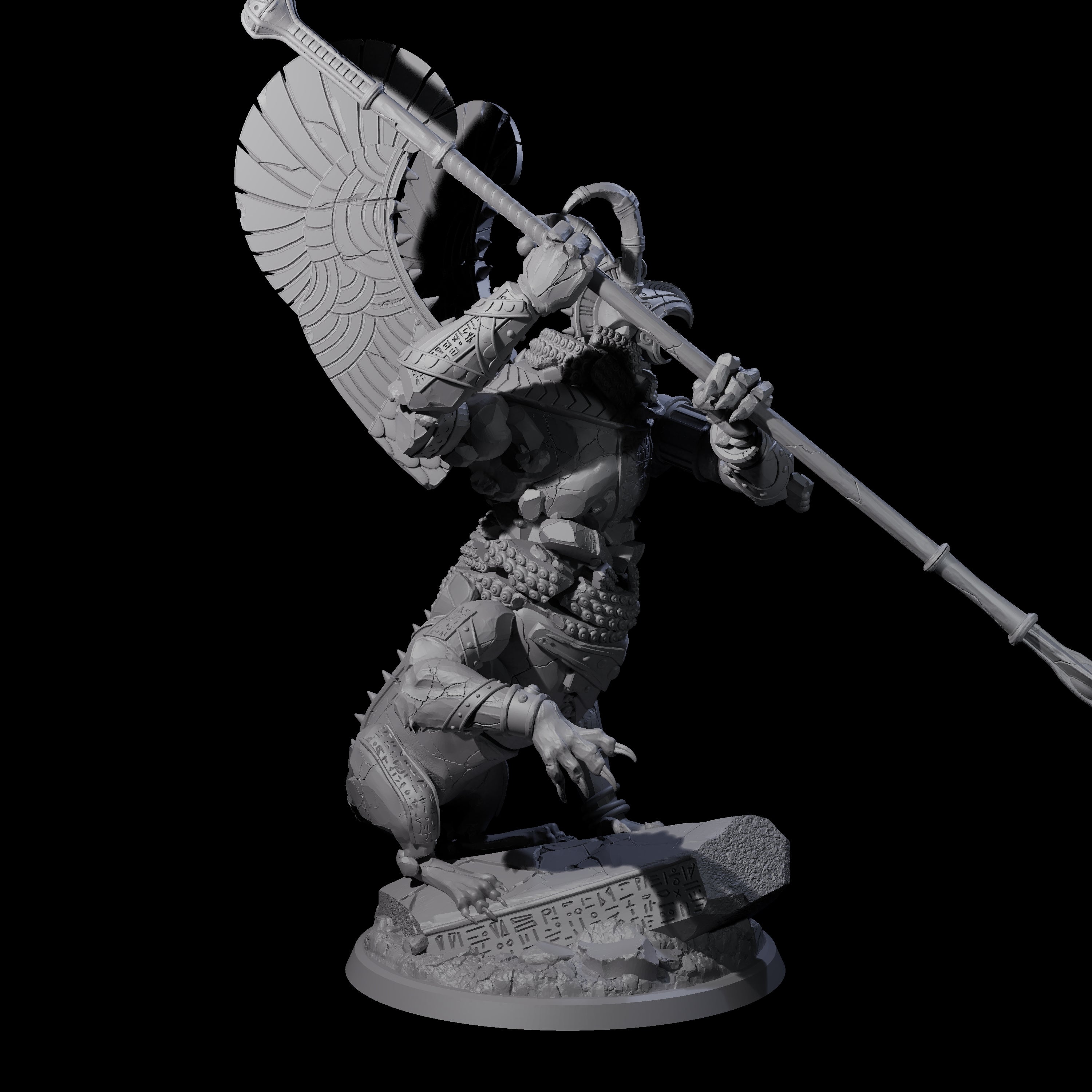 Ancient Stone Golem Guardian Miniature for Dungeons and Dragons, Pathfinder or other TTRPGs