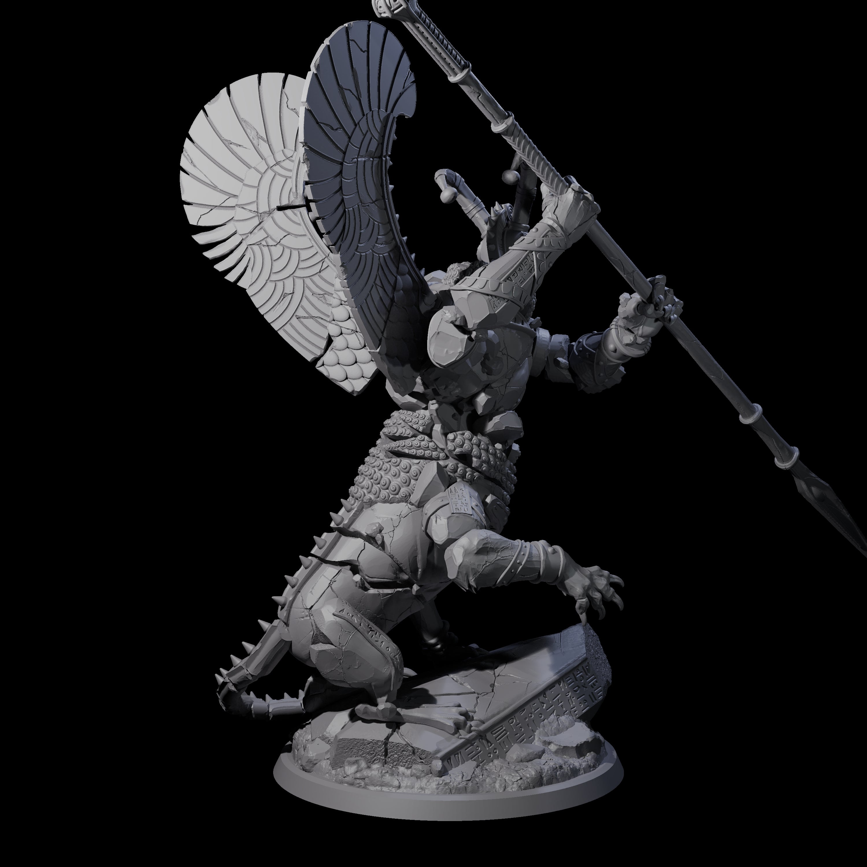 Ancient Stone Golem Guardian Miniature for Dungeons and Dragons, Pathfinder or other TTRPGs