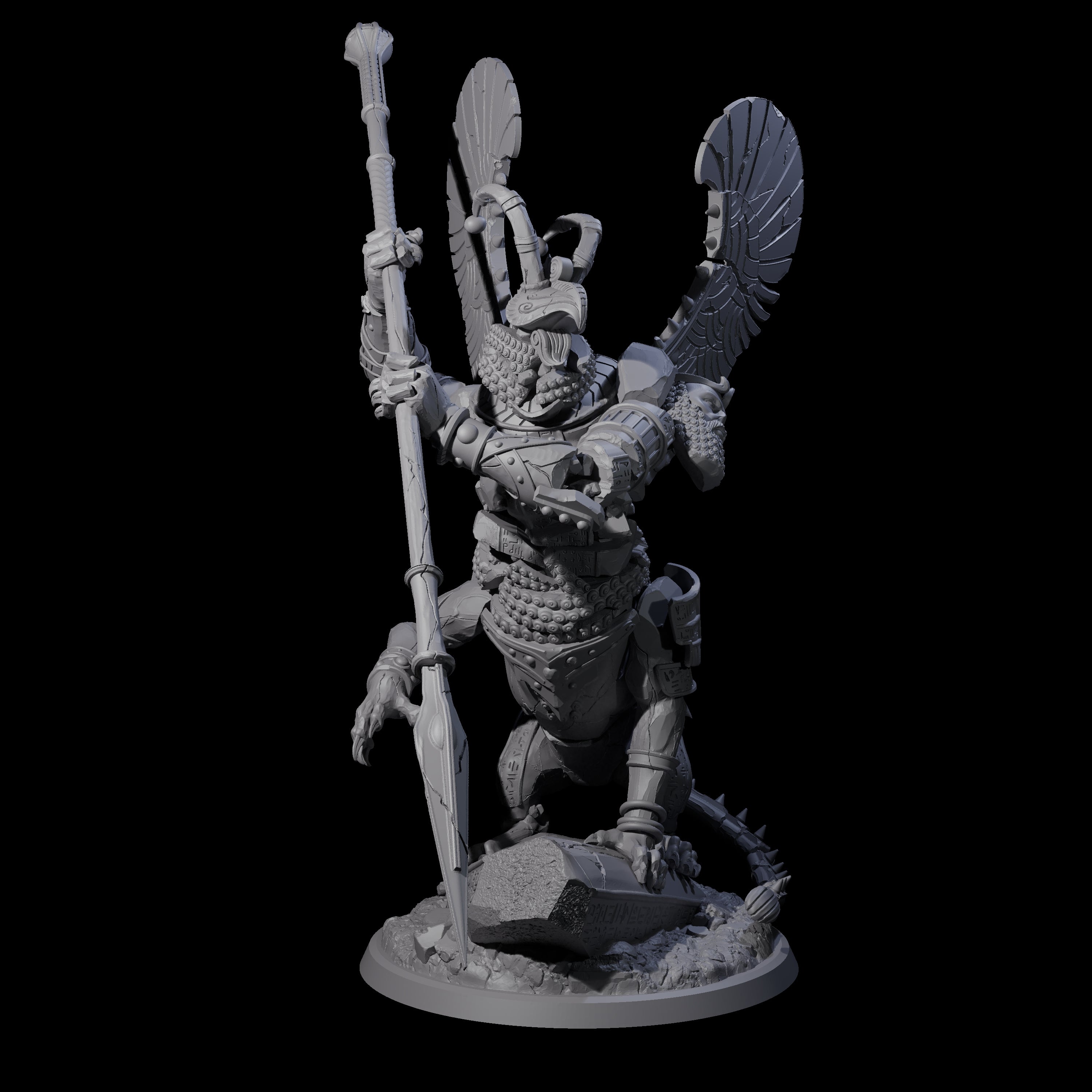 Ancient Stone Golem Guardian Miniature for Dungeons and Dragons, Pathfinder or other TTRPGs