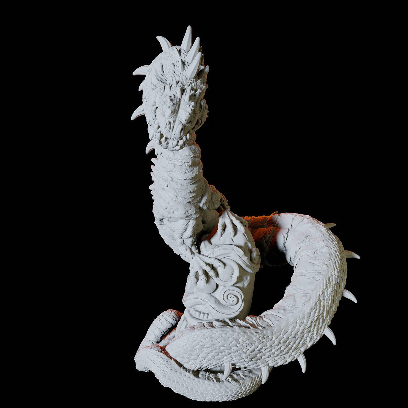 Ancient Wyrm Miniature for Dungeons and Dragons, Pathfinder or other TTRPGs