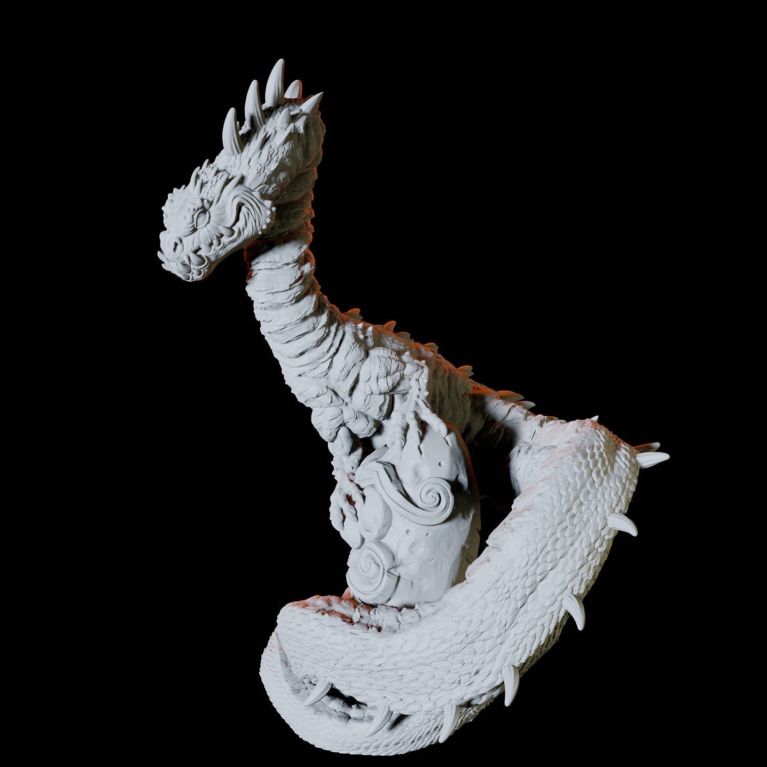 Dragon or Wyrm Miniature for Dungeons and Dragons - Myth Forged