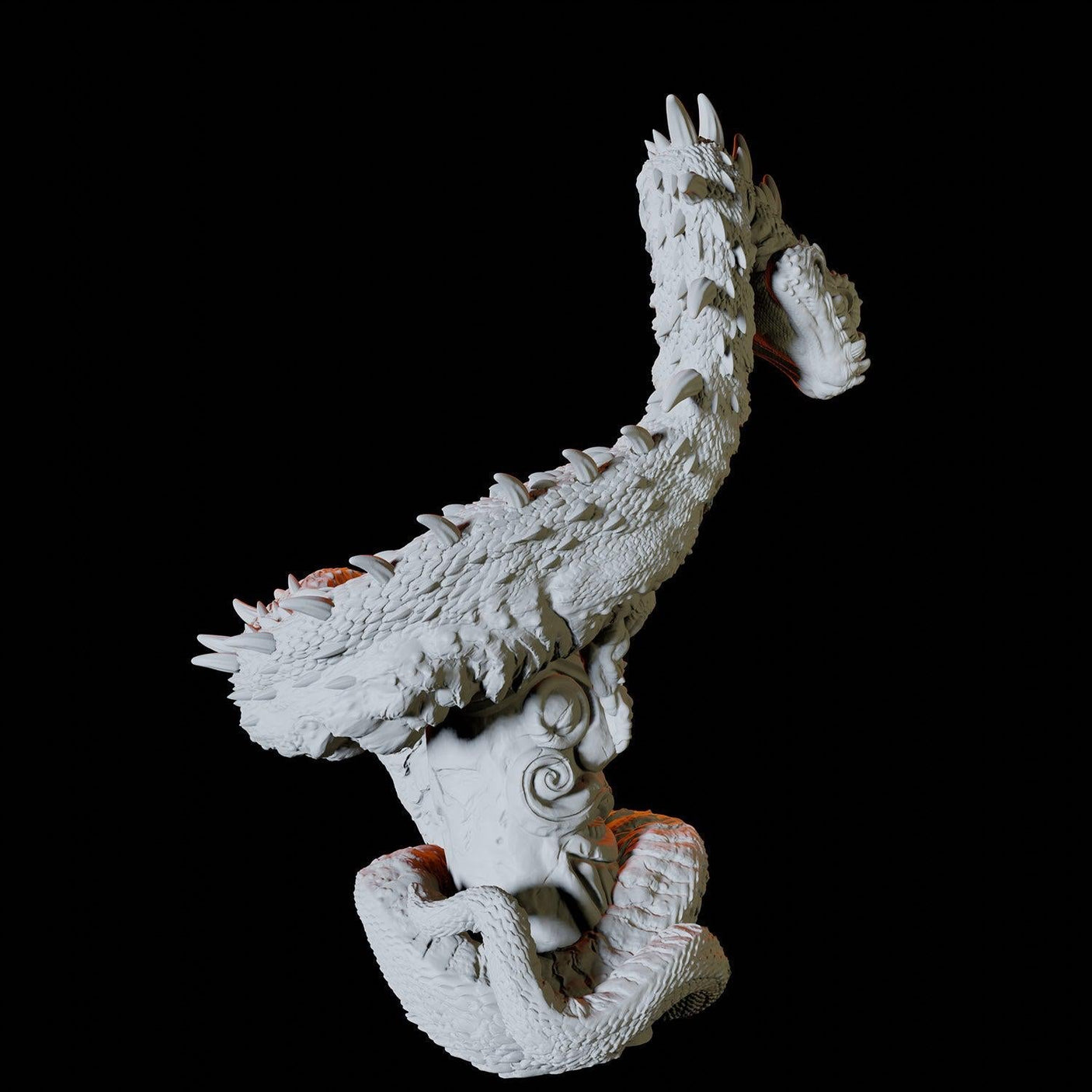 Ancient Wyrm Miniature for Dungeons and Dragons, Pathfinder or other TTRPGs