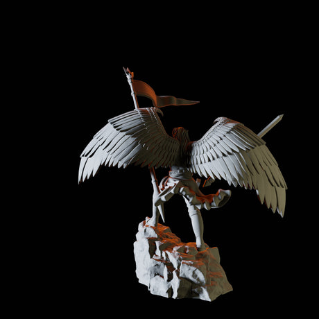 Angel Battle Leader Miniature for Dungeons and Dragons, Pathfinder or other TTRPGs