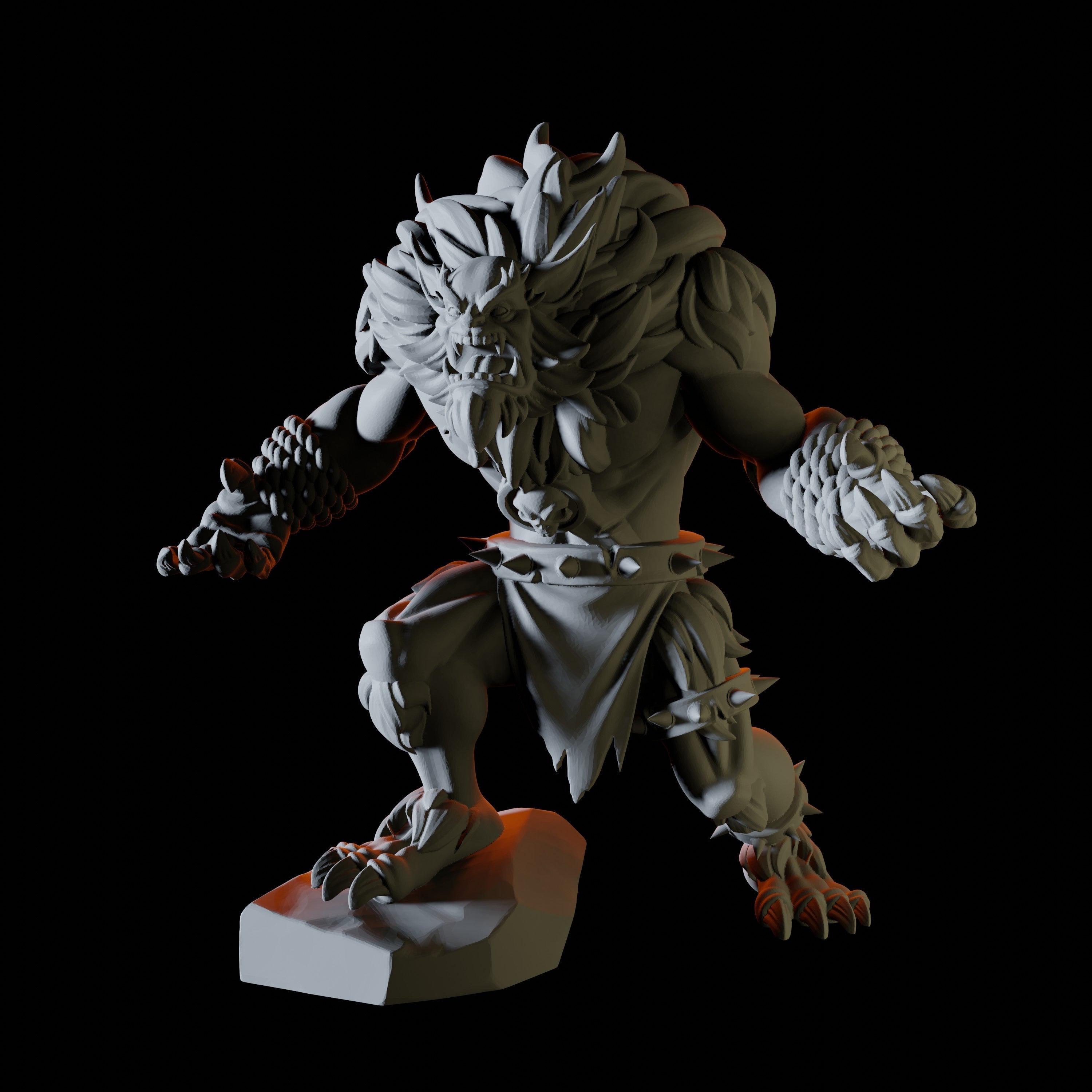 Angry Bugbear Miniature for Dungeons and Dragons - Myth Forged