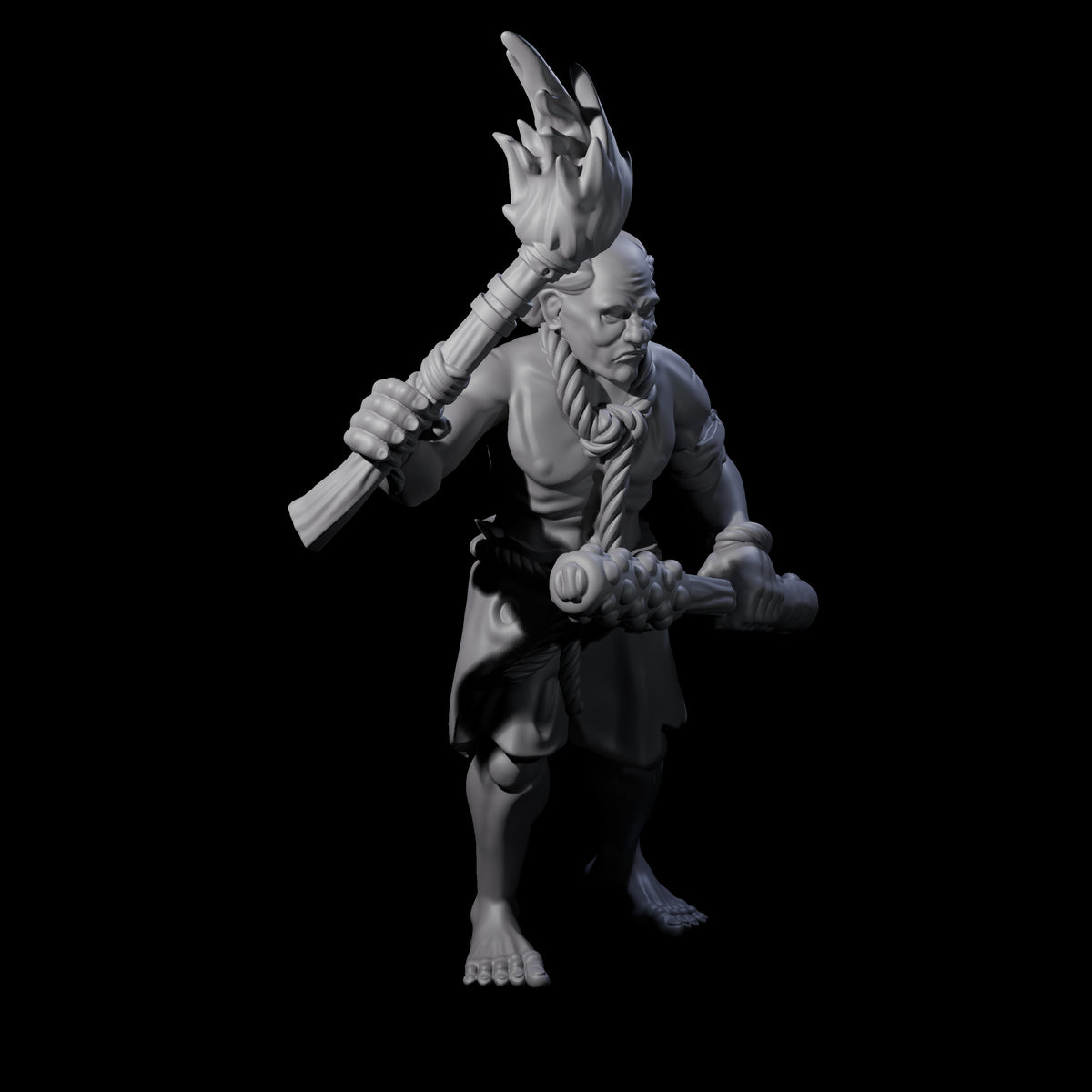 Angry Congregation Member A Miniature for Dungeons and Dragons, Pathfinder or other TTRPGs