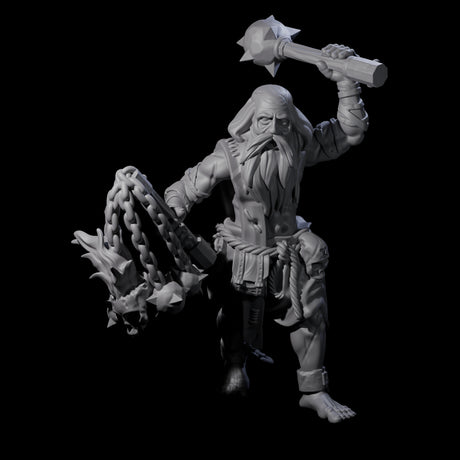 Angry Congregation Member C Miniature for Dungeons and Dragons, Pathfinder or other TTRPGs