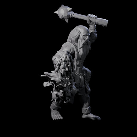 Angry Congregation Member C Miniature for Dungeons and Dragons, Pathfinder or other TTRPGs