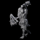 Angry Congregation Member C Miniature for Dungeons and Dragons, Pathfinder or other TTRPGs