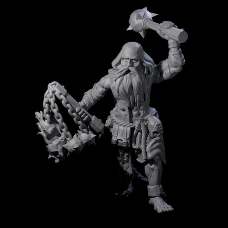 Angry Congregation Member C Miniature for Dungeons and Dragons, Pathfinder or other TTRPGs