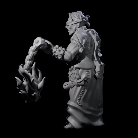 Angry Congregation Member D Miniature for Dungeons and Dragons, Pathfinder or other TTRPGs