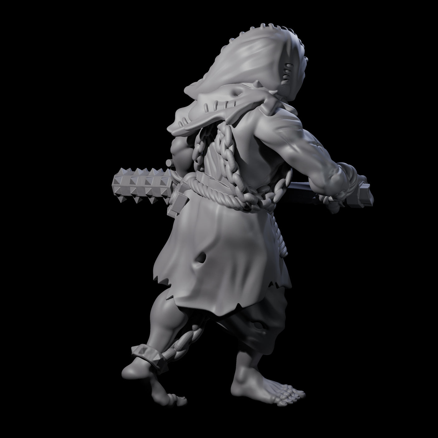Angry Congregation Member F Miniature for Dungeons and Dragons, Pathfinder or other TTRPGs