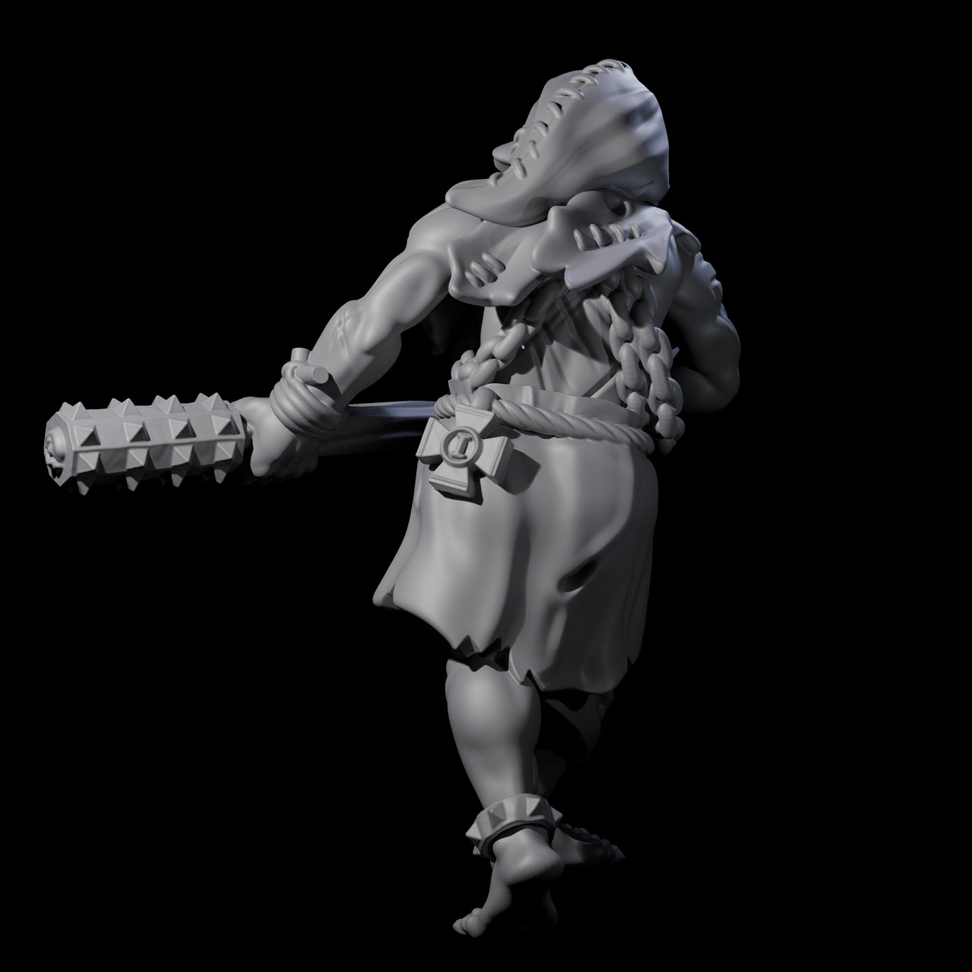 Angry Congregation Member F Miniature for Dungeons and Dragons, Pathfinder or other TTRPGs