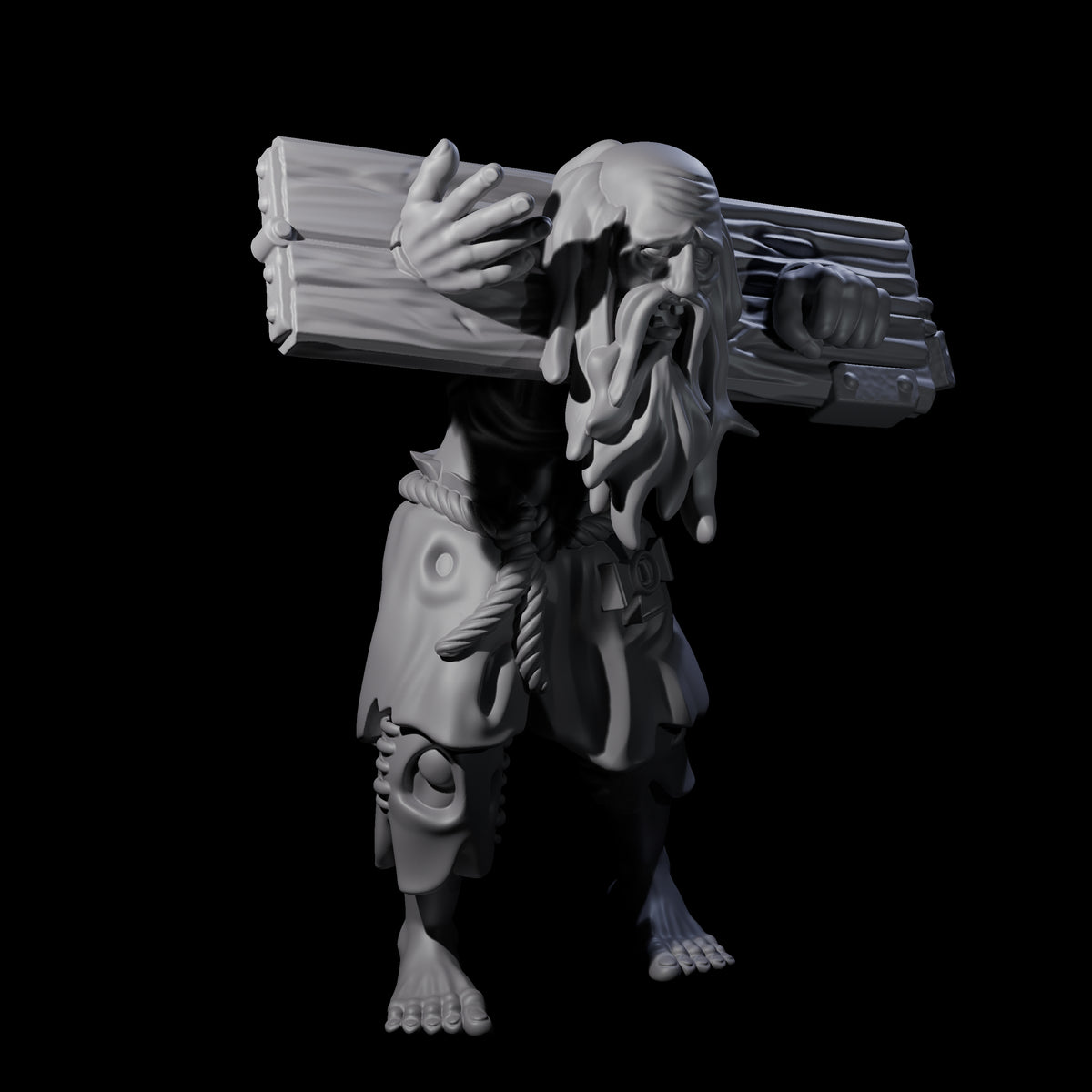 Angry Congregation Member J Miniature for Dungeons and Dragons, Pathfinder or other TTRPGs
