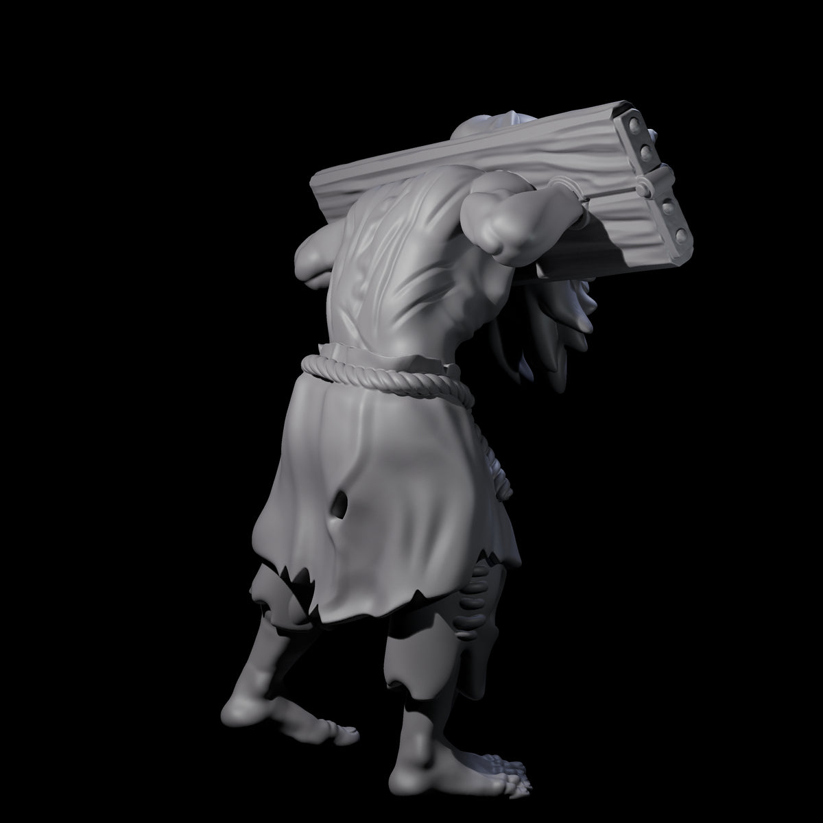 Angry Congregation Member J Miniature for Dungeons and Dragons, Pathfinder or other TTRPGs