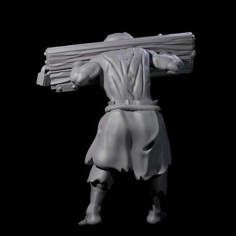 Angry Congregation Member J Miniature for Dungeons and Dragons, Pathfinder or other TTRPGs