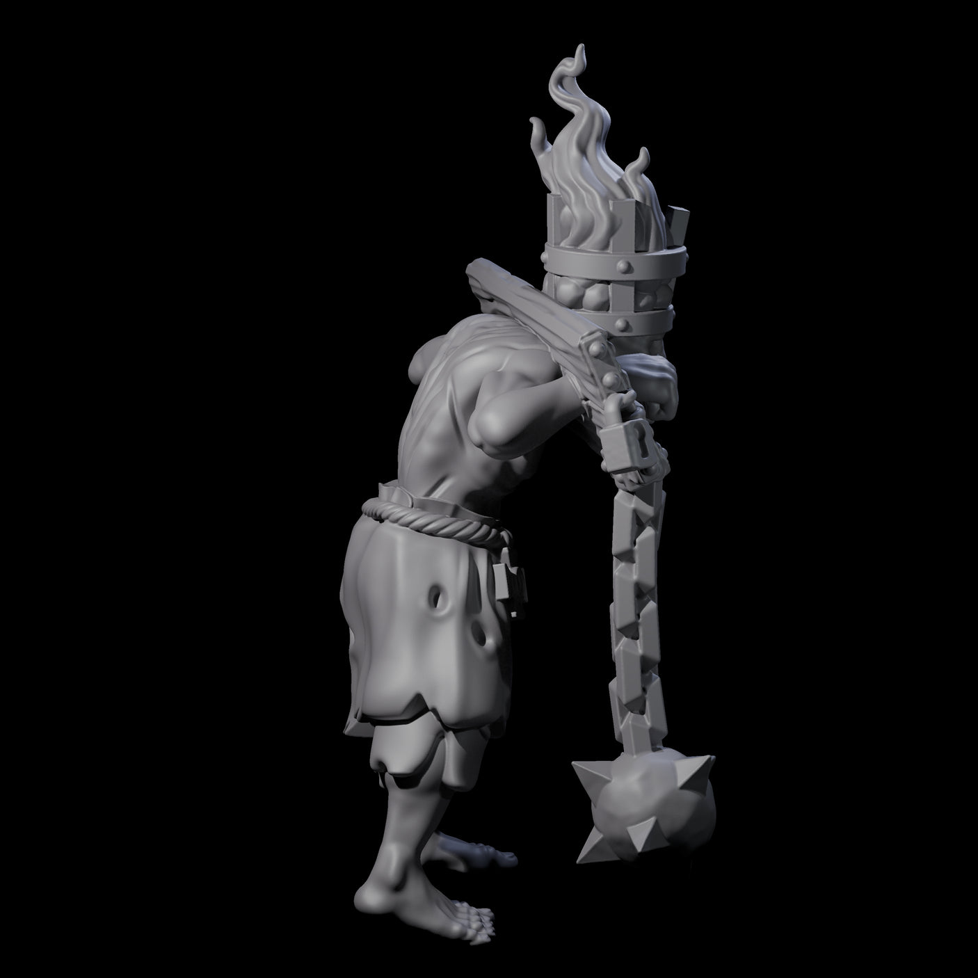 Angry Congregation Member K Miniature for Dungeons and Dragons, Pathfinder or other TTRPGs