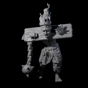 Angry Congregation Member K Miniature for Dungeons and Dragons, Pathfinder or other TTRPGs
