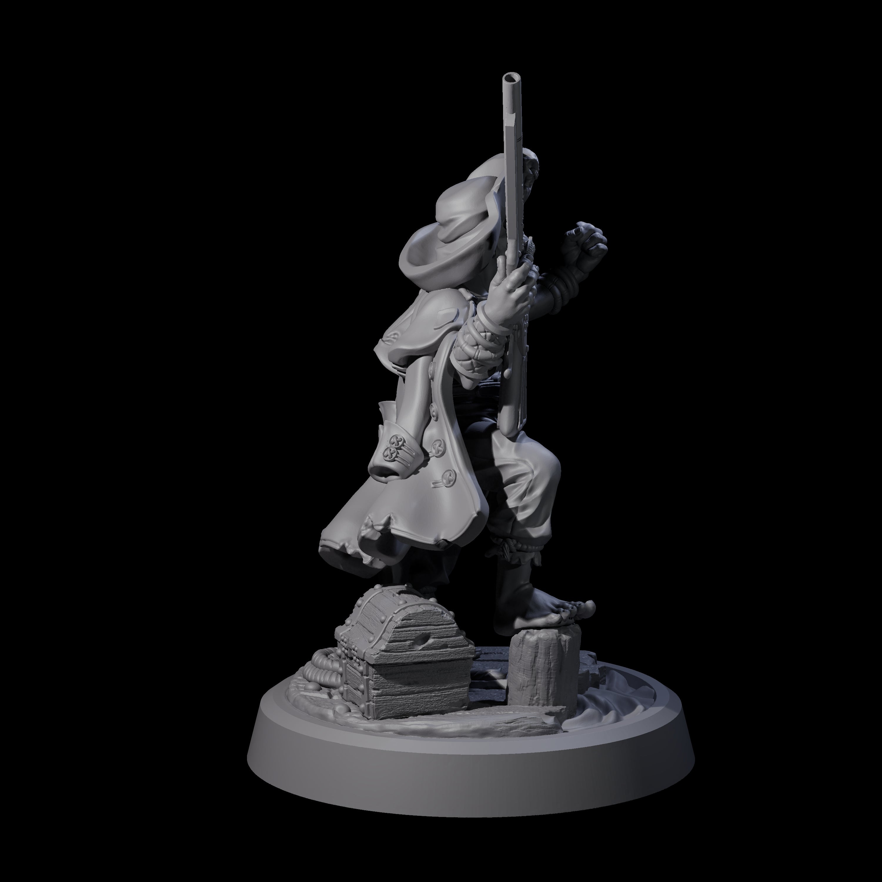 Angry Gnome Sailor Miniature for Dungeons and Dragons, Pathfinder or other TTRPGs