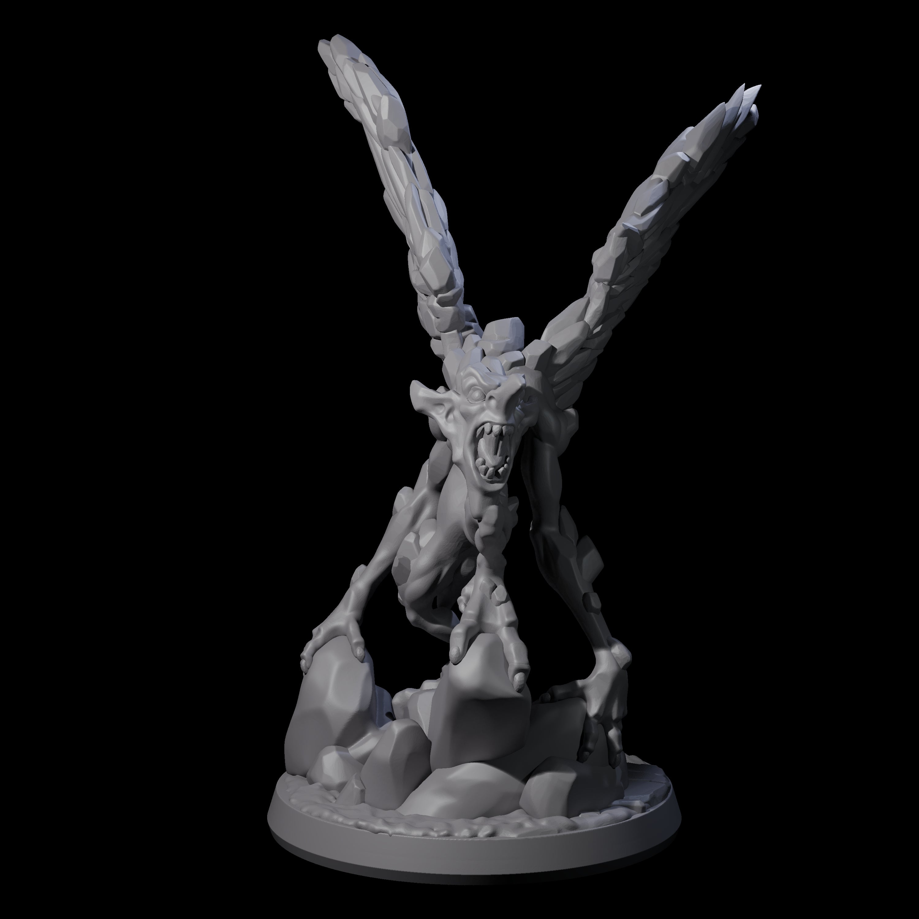 Angry Ice Mephit Miniature for Dungeons and Dragons, Pathfinder or other TTRPGs