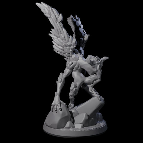 Angry Ice Mephit Miniature for Dungeons and Dragons, Pathfinder or other TTRPGs