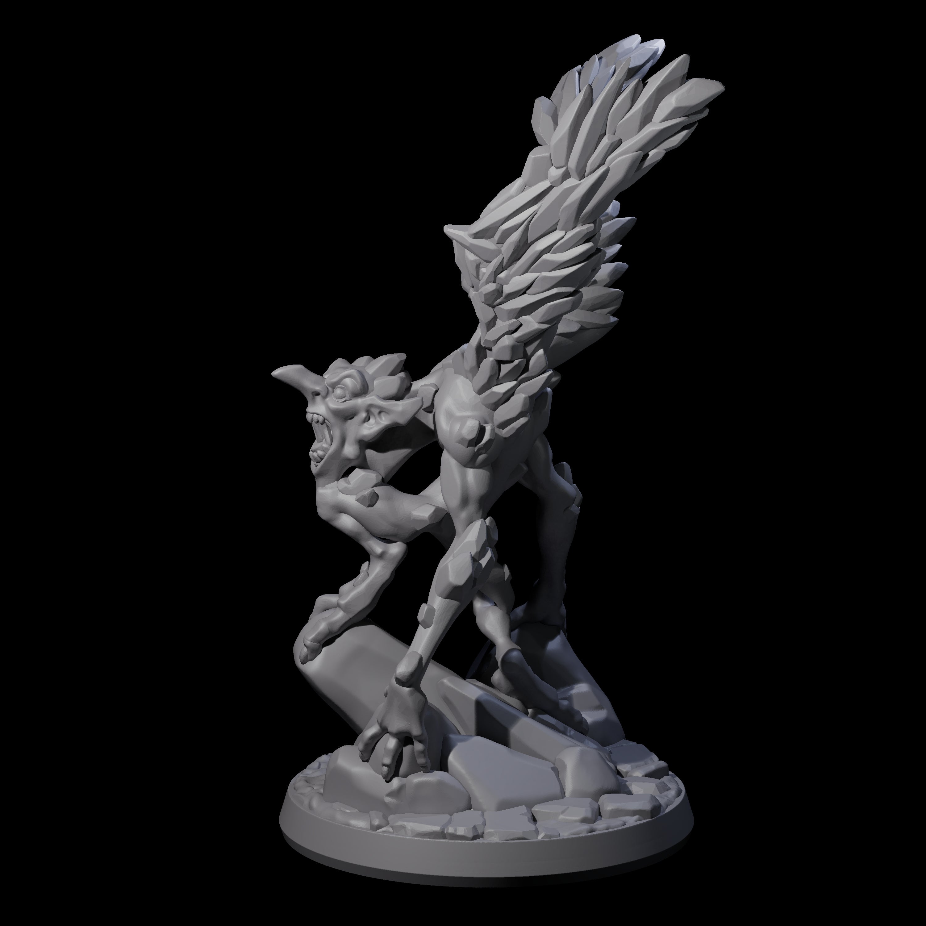 Angry Ice Mephit Miniature for Dungeons and Dragons, Pathfinder or other TTRPGs