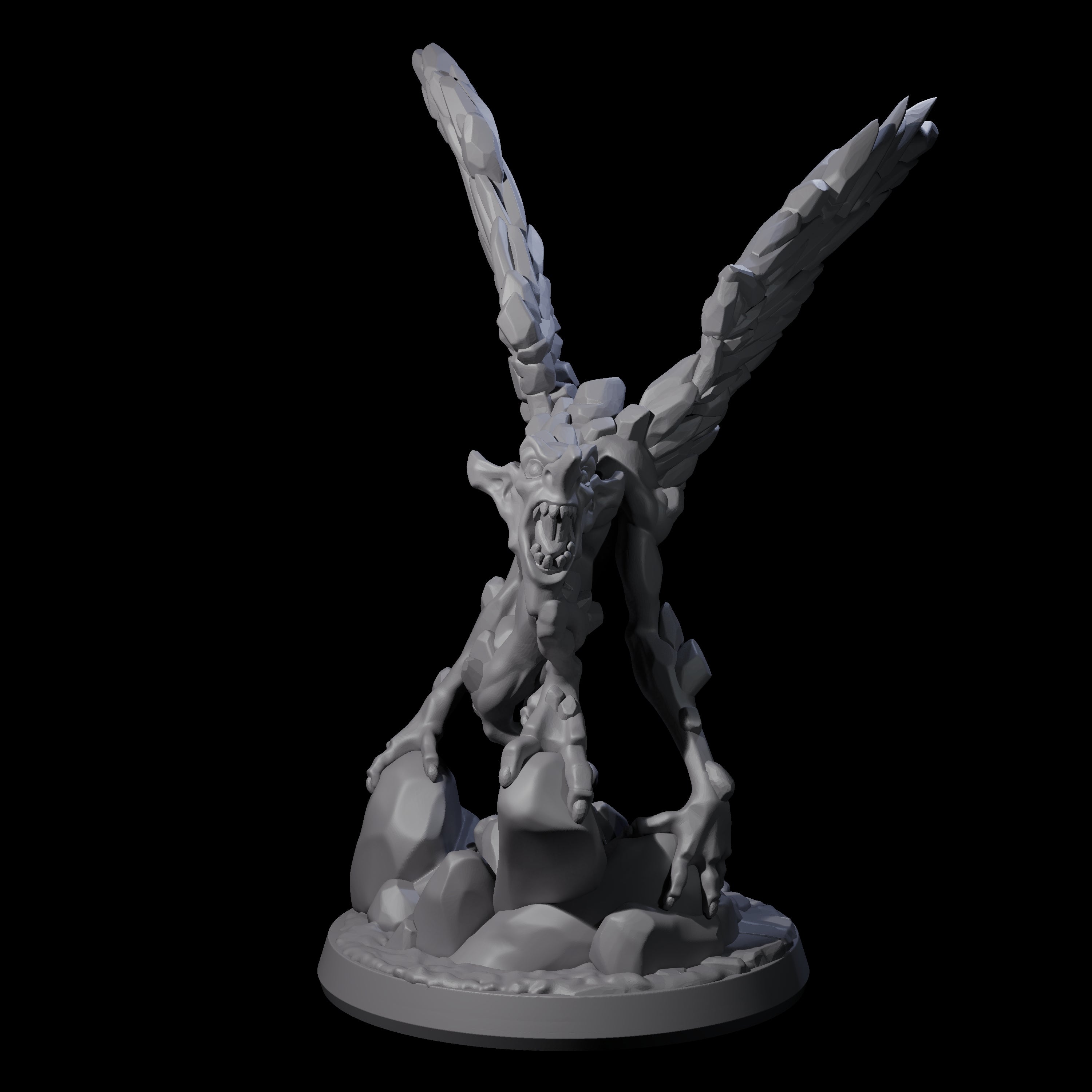 Angry Ice Mephit Miniature for Dungeons and Dragons, Pathfinder or other TTRPGs
