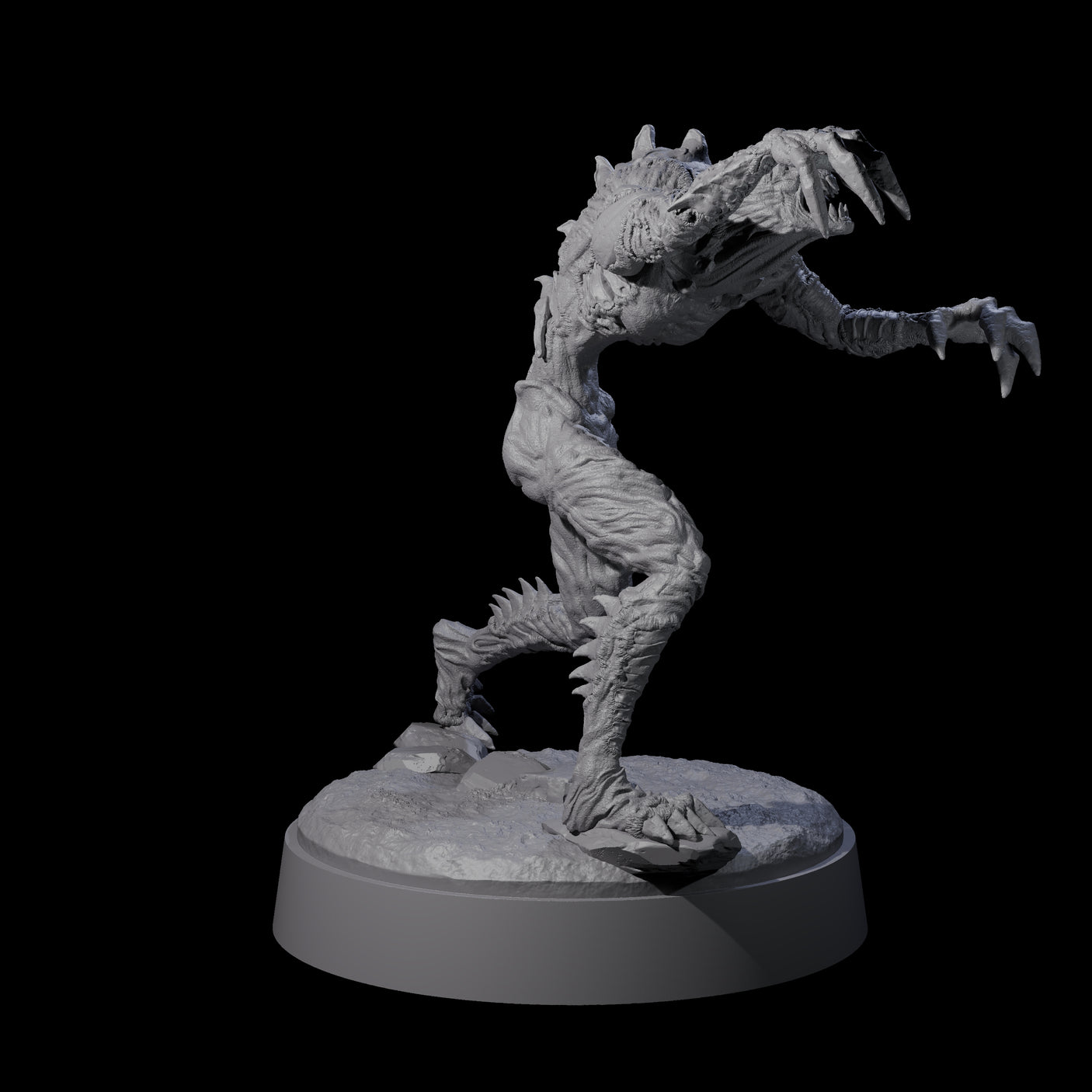 Angry Meenlock B Miniature for Dungeons and Dragons, Pathfinder or other TTRPGs