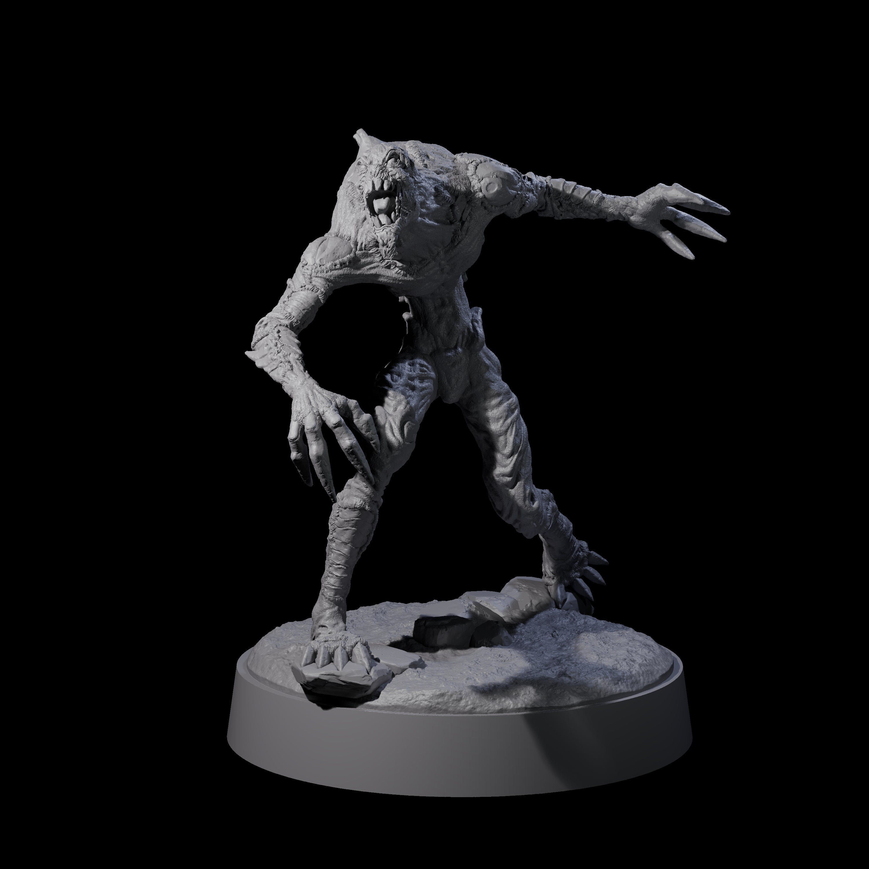 Angry Meenlock D Miniature for Dungeons and Dragons, Pathfinder or other TTRPGs