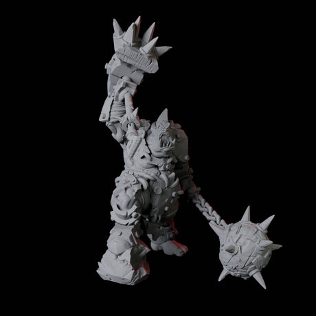 Angry Ogre Miniature for Dungeons and Dragons, Pathfinder or other TTRPGs
