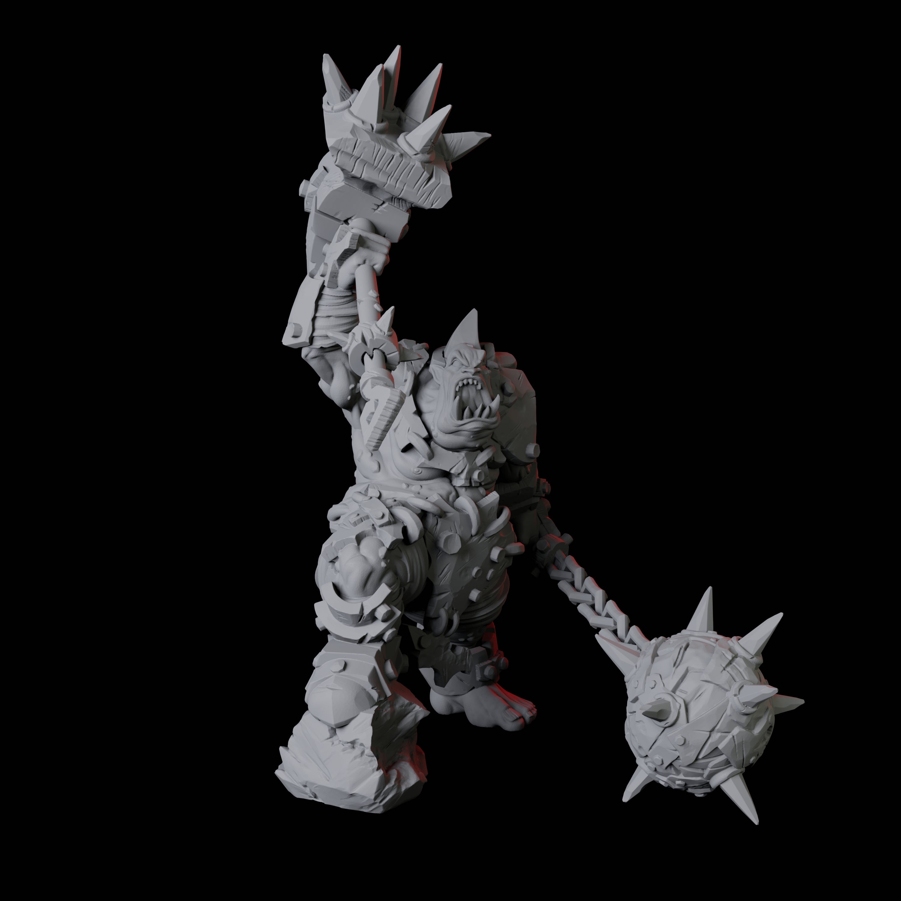 Angry Ogre Miniature for Dungeons and Dragons