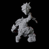 Angry Ogre Miniature for Dungeons and Dragons, Pathfinder or other TTRPGs