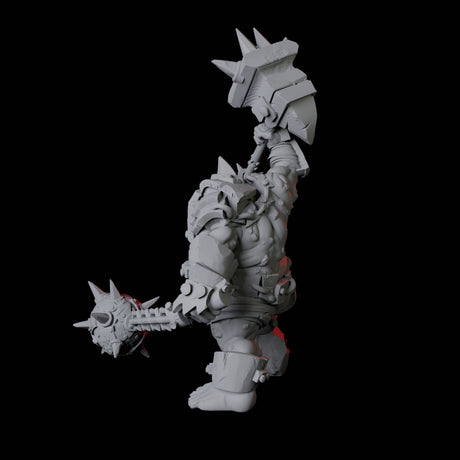 Angry Ogre Miniature for Dungeons and Dragons, Pathfinder or other TTRPGs