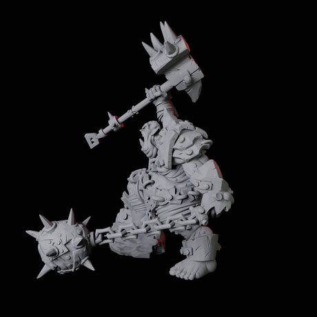Angry Ogre Miniature for Dungeons and Dragons, Pathfinder or other TTRPGs