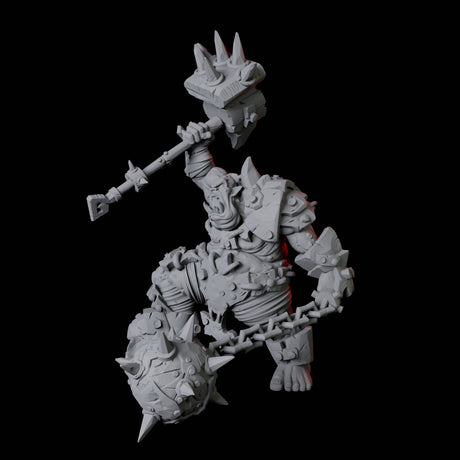 Angry Ogre Miniature for Dungeons and Dragons, Pathfinder or other TTRPGs