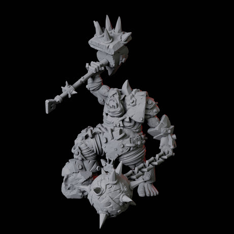 Angry Ogre Miniature for Dungeons and Dragons, Pathfinder or other TTRPGs