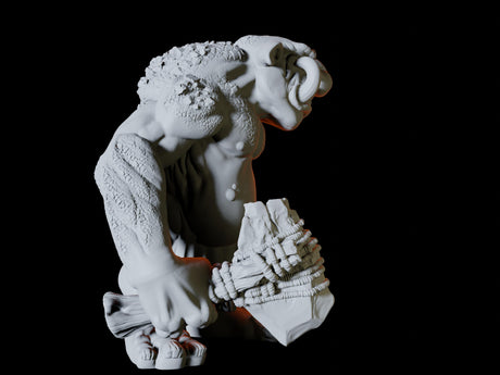 Angry Troll Type C Miniature for Dungeons and Dragons, Pathfinder or other TTRPGs