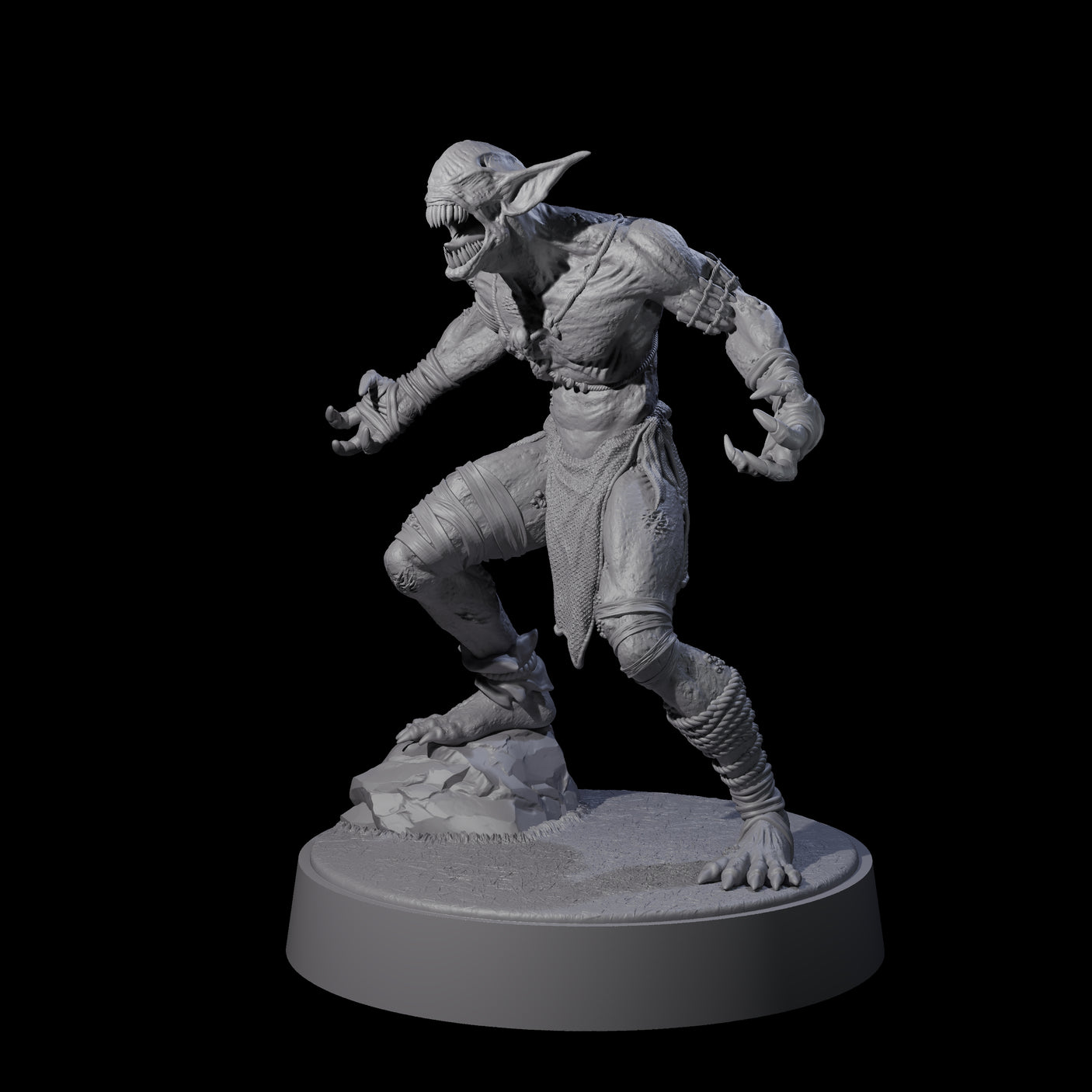 Angry Wretch A Miniature for Dungeons and Dragons, Pathfinder or other TTRPGs