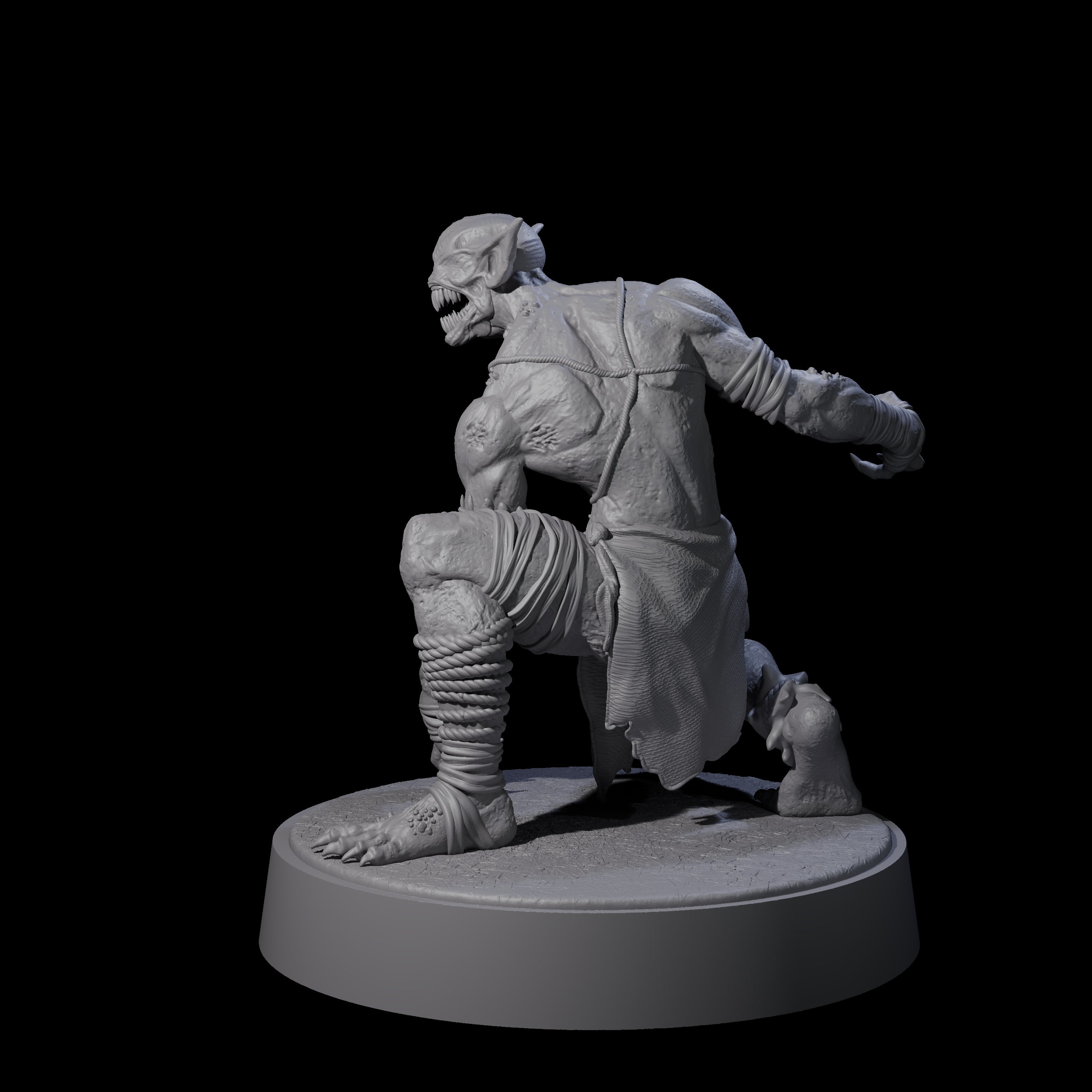 Angry Wretch B Miniature for Dungeons and Dragons, Pathfinder or other TTRPGs