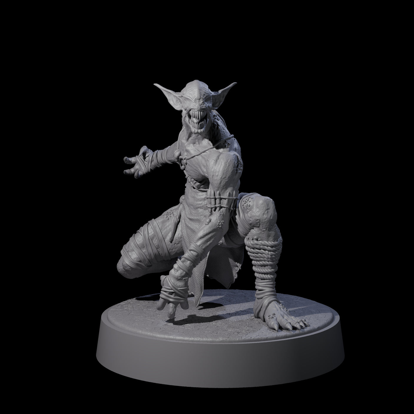 Angry Wretch B Miniature for Dungeons and Dragons, Pathfinder or other TTRPGs
