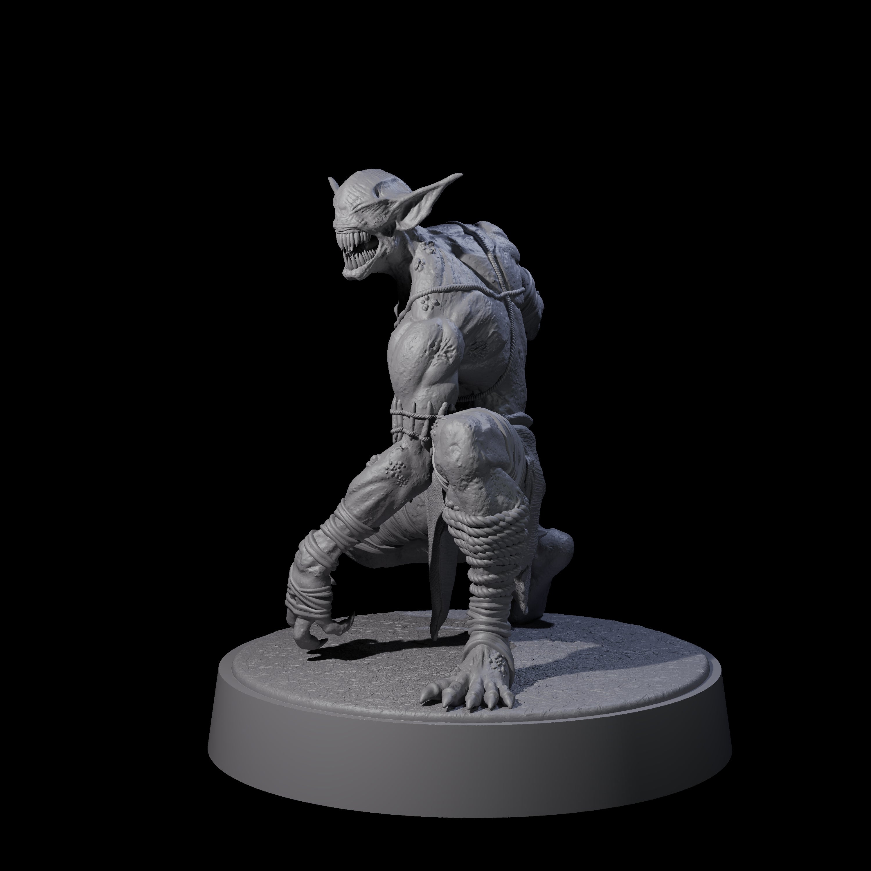 Angry Wretch B Miniature for Dungeons and Dragons, Pathfinder or other TTRPGs