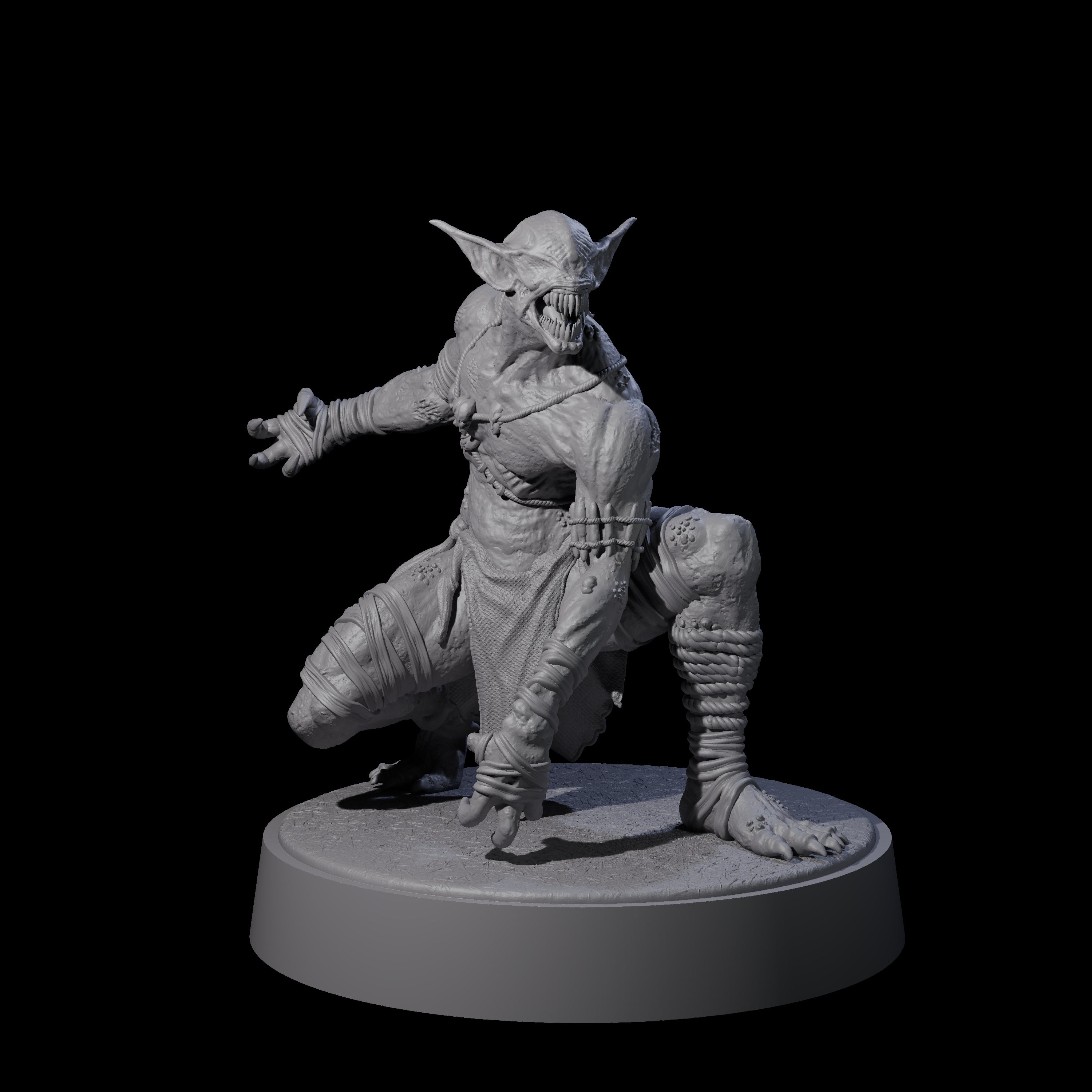 Angry Wretch B Miniature for Dungeons and Dragons, Pathfinder or other TTRPGs