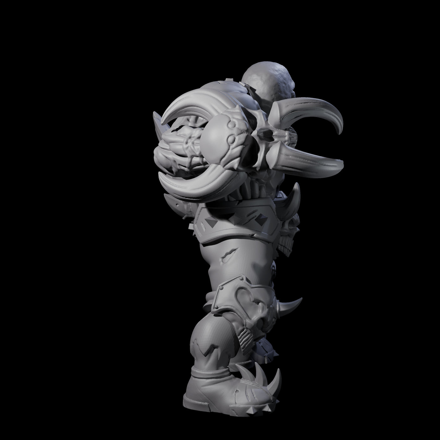 Angry Zombie Ogre Miniature for Dungeons and Dragons, Pathfinder or other TTRPGs