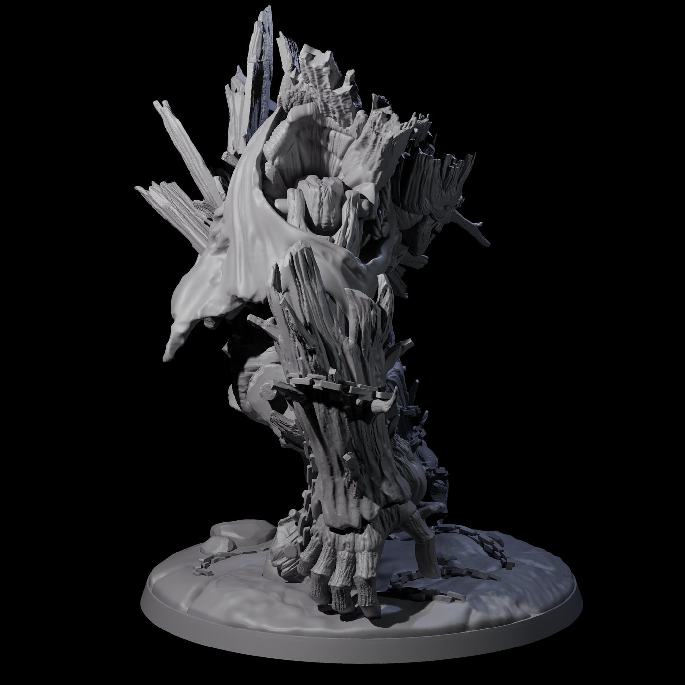 Animated Wooden Construct Miniature for Dungeons and Dragons, Pathfinder or other TTRPGs