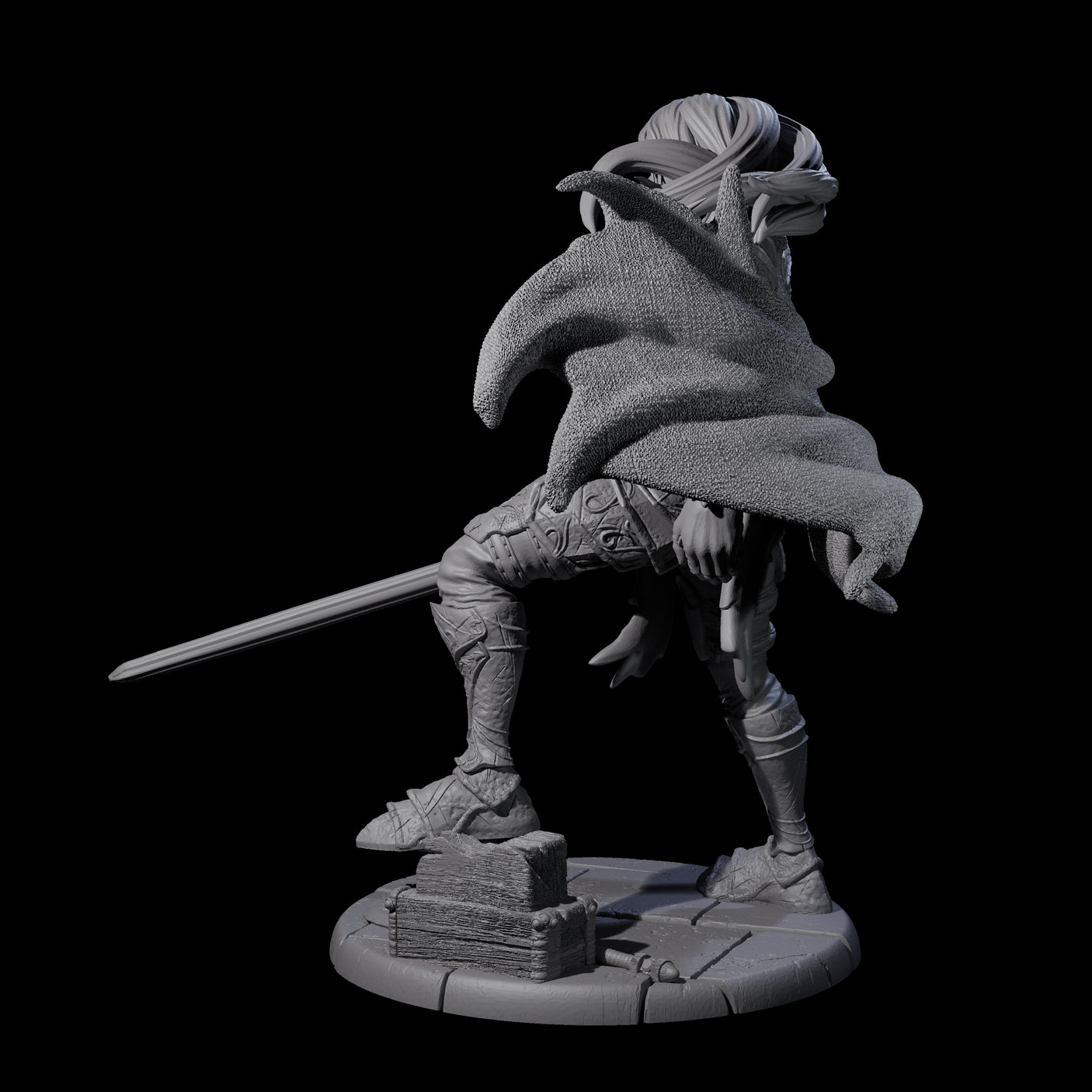 Antea - Brave Armoured Knight Miniature for Dungeons and Dragons, Pathfinder or other TTRPGs