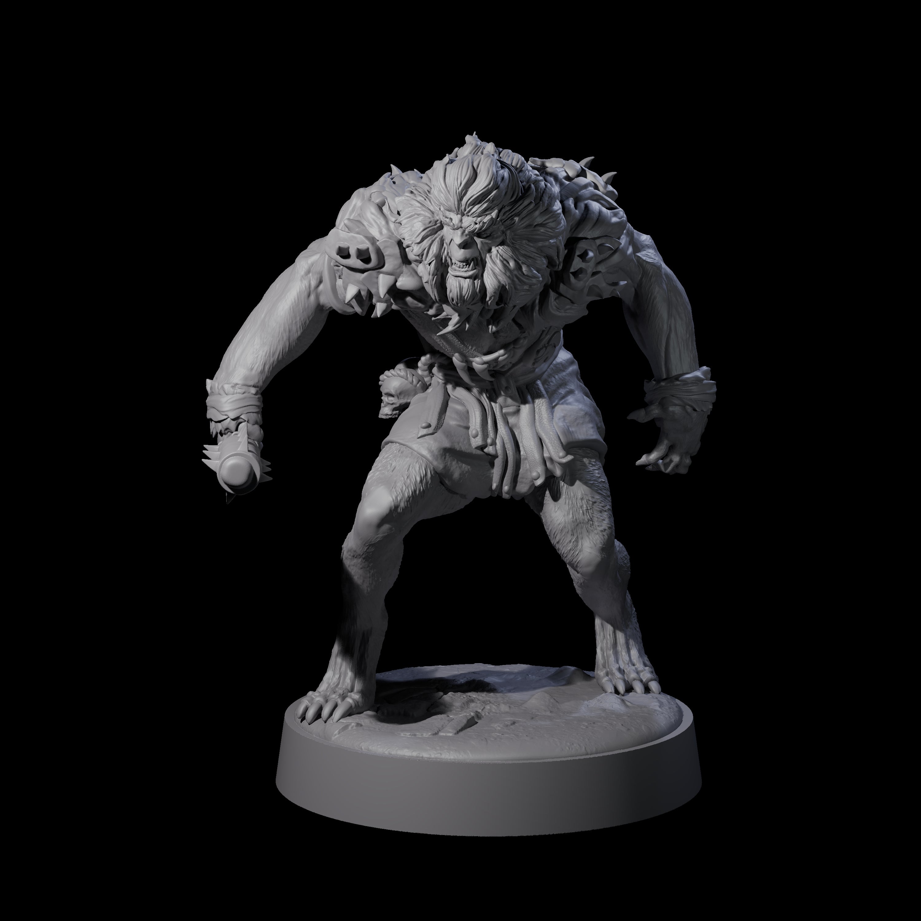 Ape-like Bugbear C Miniature for Dungeons and Dragons, Pathfinder or other TTRPGs