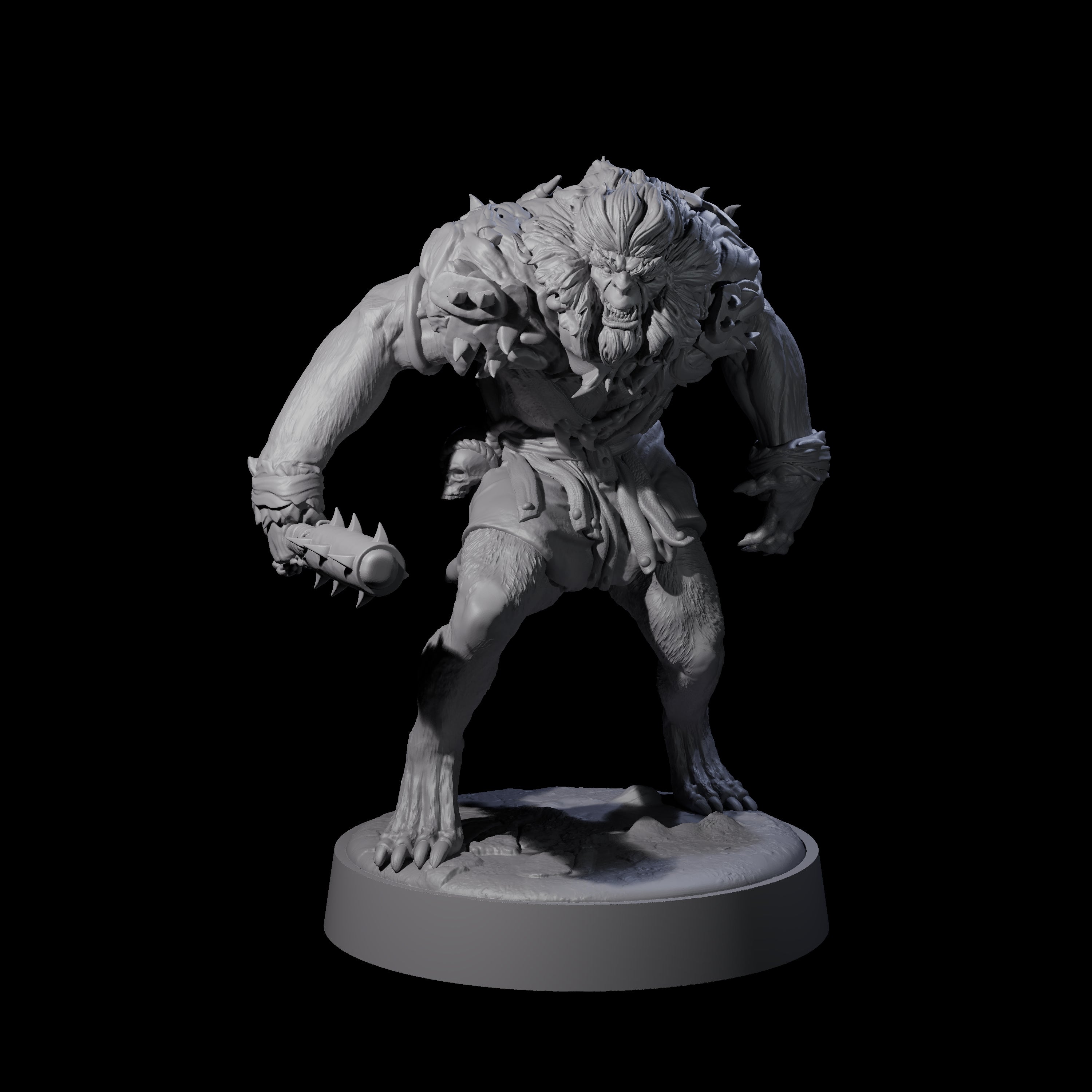 Ape-like Bugbear C Miniature for Dungeons and Dragons, Pathfinder or other TTRPGs